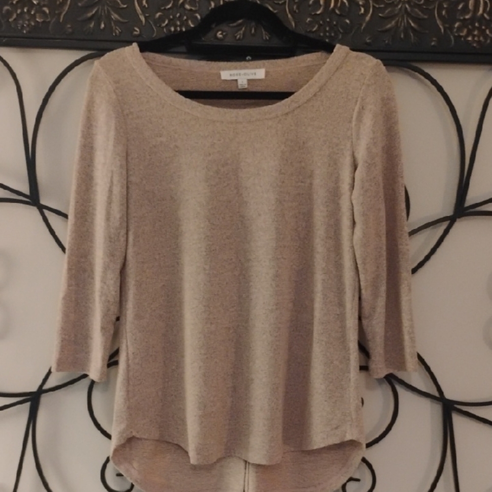 Rose & Olive Tan Sweater